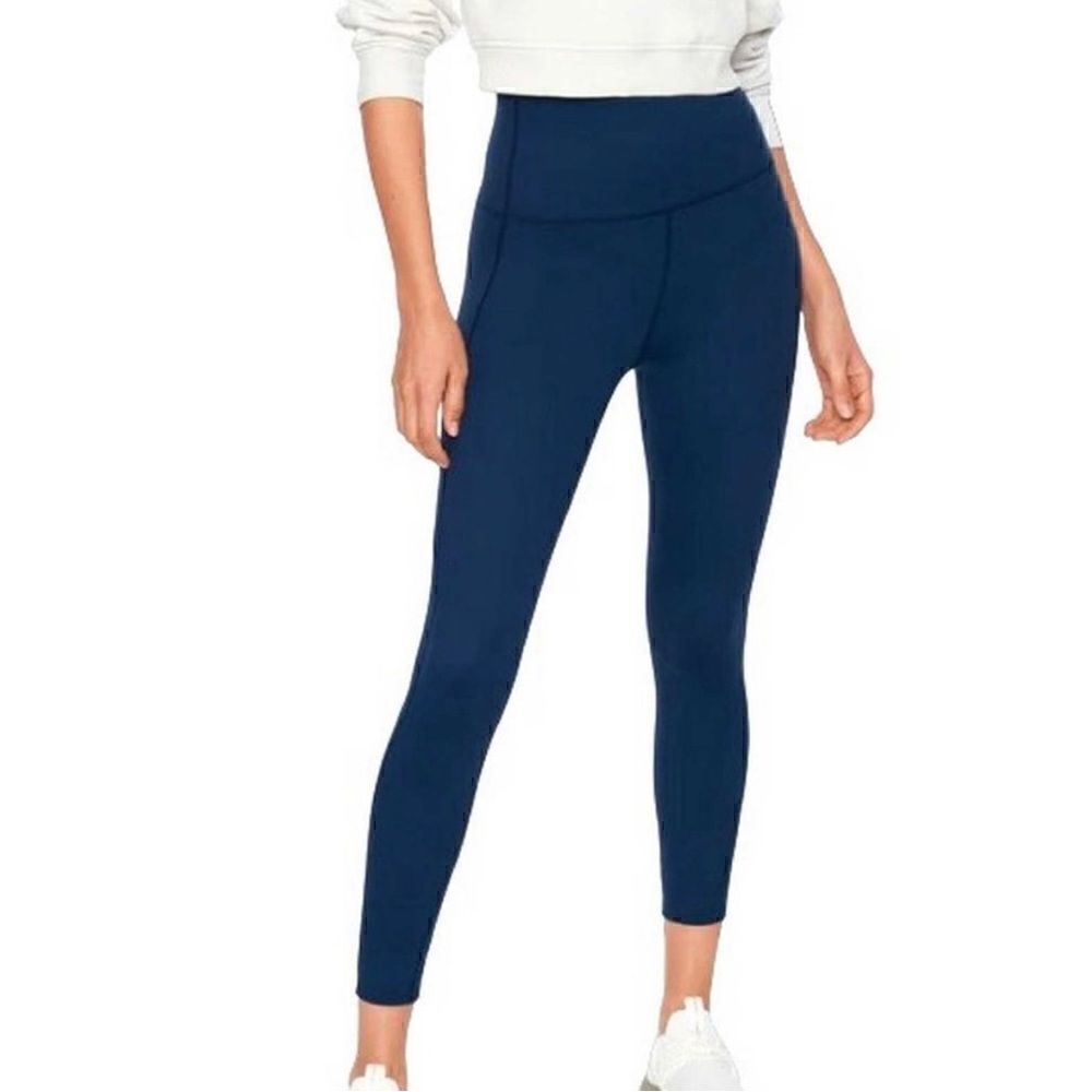 Miraclesuit tummy control high rise performance leggings navy blue